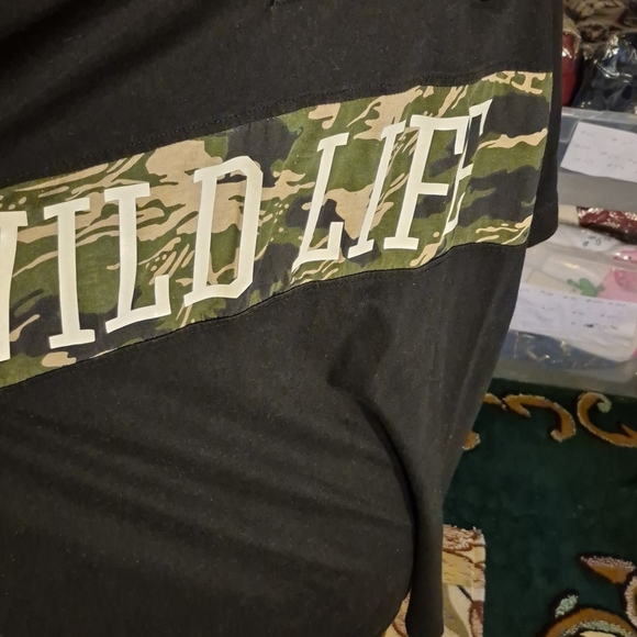 Ecko Unlimited Black 3 Button Polo with Camo and Tiger Patch.Size 3XB.(#2015) - Picture 2 of 12